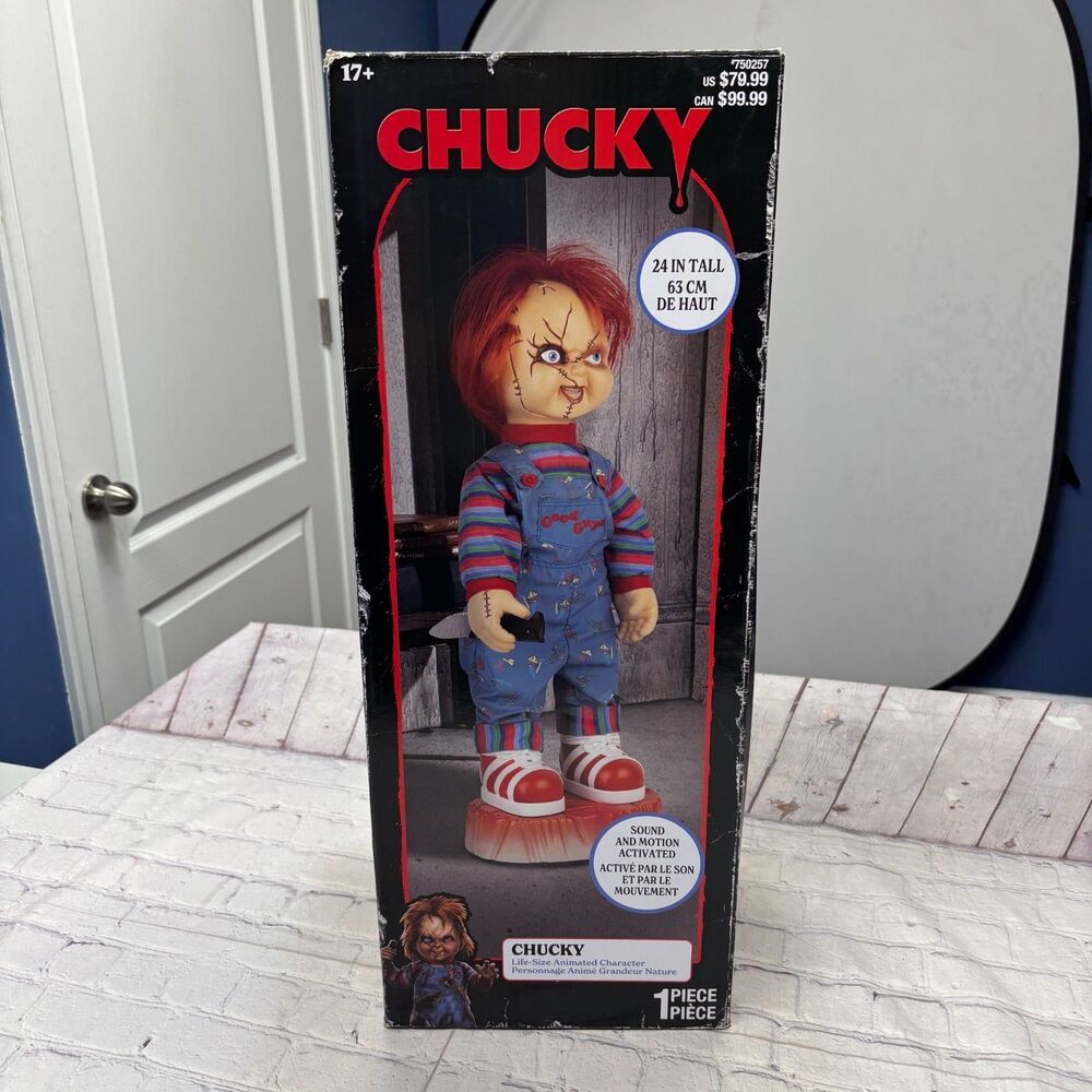 Chucky 24" Life-Size Animated Character Doll Halloween Prop tested functional